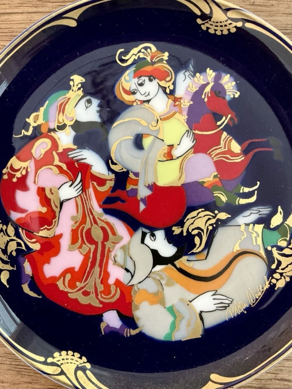 Rosenthal Bjorn Wiinblad Aladdin & Magic Horse Decorative Plates  6.5" Set of 4 - Picture 12 of 13